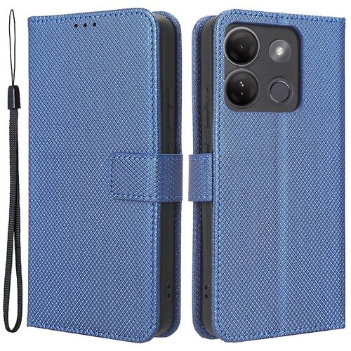 INORCO Ovitek za telefon z diamantno teksturo Infinix Smart 7 Plus, PU usnjeno stojalo, ovitek za telefon, denarnica, (22033077) Slike
