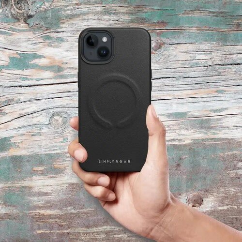 Roar kožna Mag Case maska kompatibilna s MagSafeom &amp;ndash; za iPhone 14 Plus crna Slike
