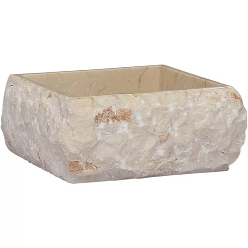  Umivalnik krem 30x30x13 cm marmor