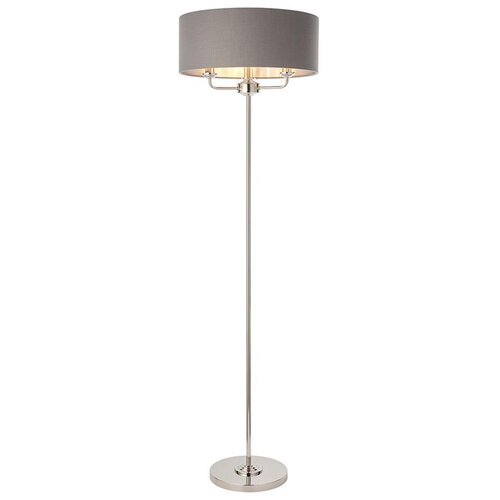 Endon 94378 - Stojeća lampa HIGHCLERE 1xE14/40W/230V siva/sjajni hrom Cene