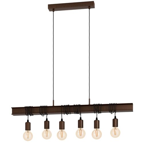Eglo Viseća lampa TOWNSHEND 4 6xE27 100,5 cm antik smeđa 49859 Cene