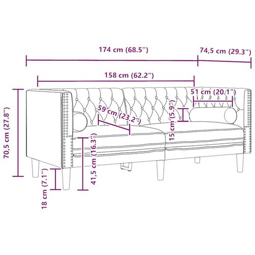  Set sofe 3 pcs Svjetlosiva Bar&amp;scaron;un Slike
