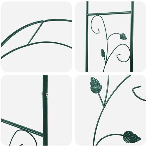 Vrtni Luk Cvjetni Zelena 115 x 37 x 231 cm Slike