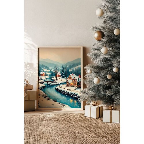 Wallity uramljena slika Nwyearsngmdl1, 33x48 cm Cene