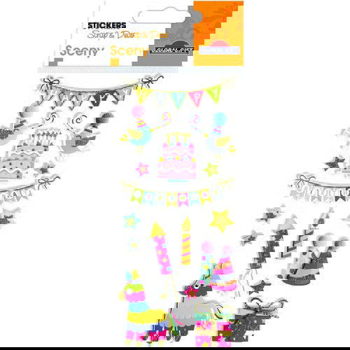 Grupo RELIEFNE NALEPKE SCENY SCRAP &amp;amp; DECO HAPPY BIRTHDAY, (20862475) Slike