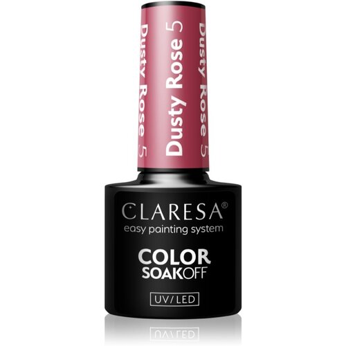 Claresa SoakOff UV/LED Color Dusty Rose gel lak za nohte odtenek 5 5 g Cene