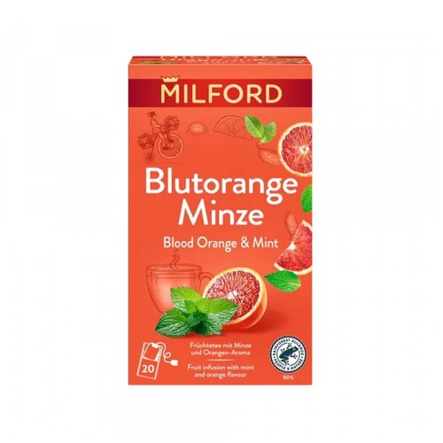 Milford Čaj crvena pomorandža menta 1/20 Slike