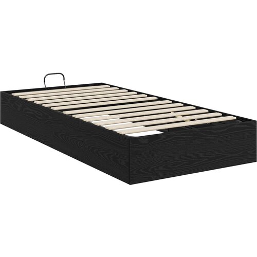  Otomanski krevet s pohranom Crni Hrast 203 x 100 x 25 cm Slike