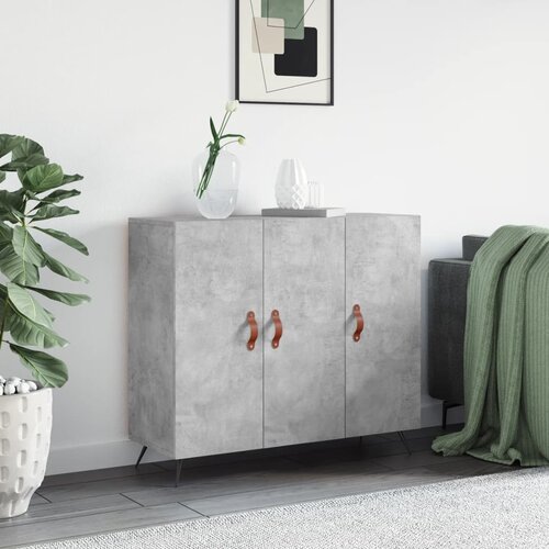  Komoda siva boja betona 90x34x80 cm od konstruiranog drva Cijene