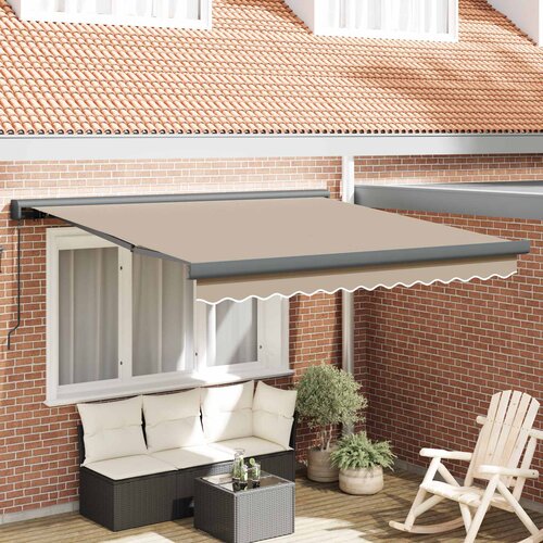  Povlačivi tende Bež 300 x 250 cm Platno i Aluminij Cijene