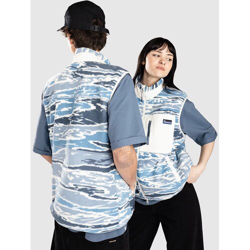 Penfield The Bay Jacquard Microfleece Brezrokavnik blue fusion Slike