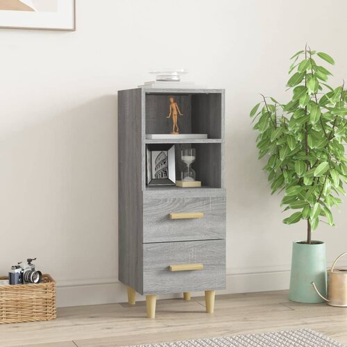  Komoda boja hrasta sonome 34,5x34x90 cm od konstruiranog drva Slike