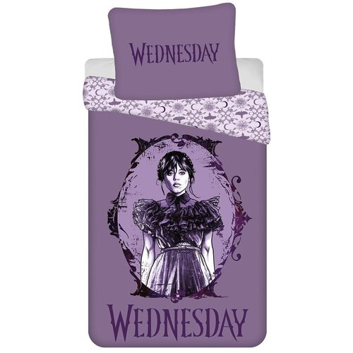 Jerry Fabrics Ljubičasta pamučna dječja posteljina za krevet za jednu osobu 140x200 cm Wednesday &amp;quot;Purple&amp;quot; &amp;ndash; Slike