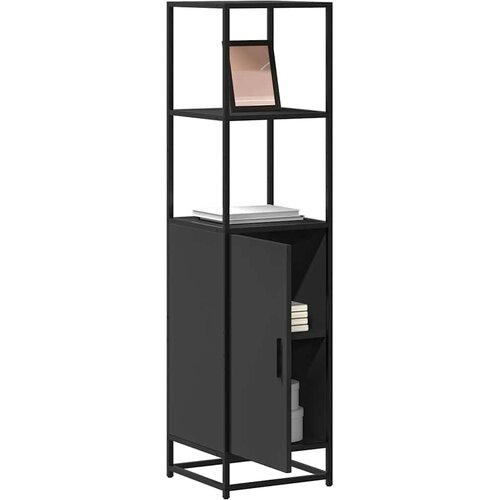 vidaXL Visoka ploča crna 35,5x35x139 cm Konstruirano drvo i metal Cijene