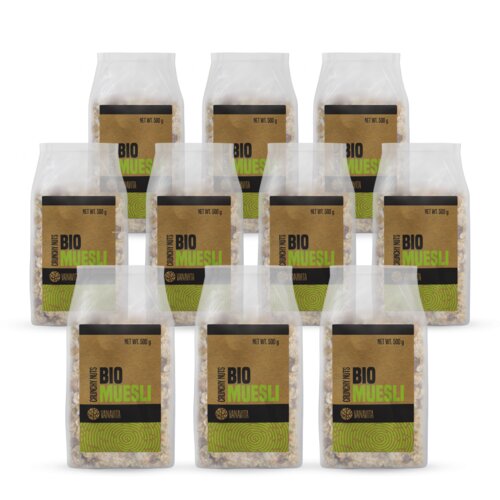 VanaVita bio Musli 10 x 500 g hrskavi orasi Cene