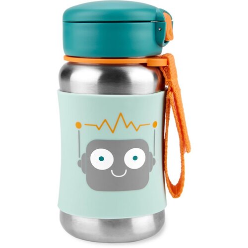 Skip Hop Spark Style Straw Bottle steklenica za vodo iz nerjavnega jekla s slamico 350 ml Cene