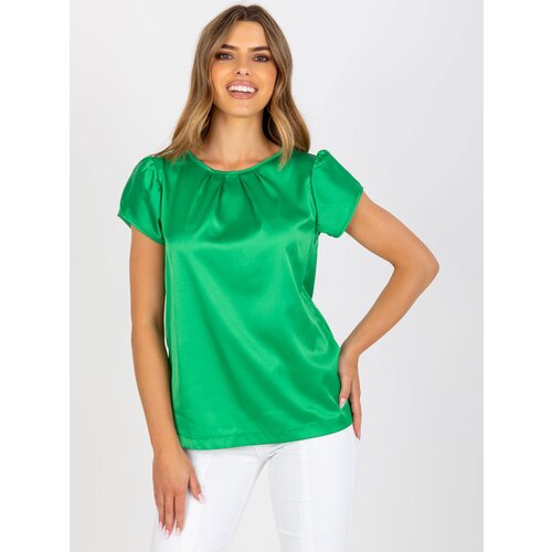 RUE PARIS Blouse-WN-BZ-2035.11P-green Slike