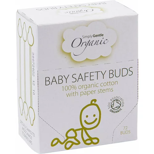 Simply Gentle Organic Baby Safety Buds štapići za uši za bebe i djecu 72 kom