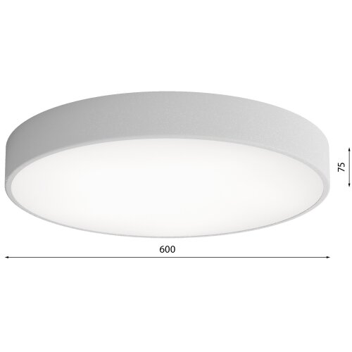  plafonsko svetlo cleo 5xE27/24W/230V prečnika 60 cm sivo Slike