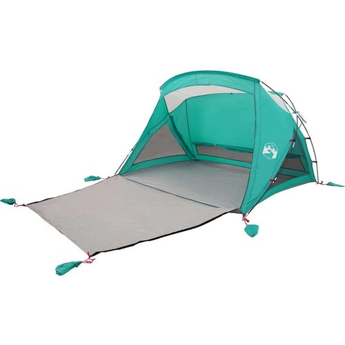 VidaXL &amp;Scaron;ator za plažu za 2 osobe morskozeleni vodootporni Slike
