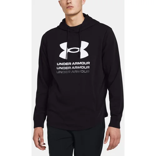 Under Armour Sweatshirt UA Rival Terry Graphic Hood-BLK - Men's