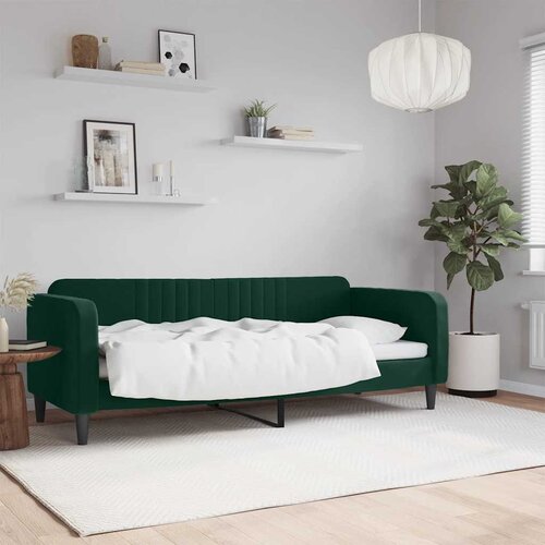 Dnevni krevet tamnozeleni 80 x 200 cm baršunasti Cene