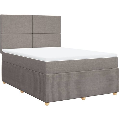 Maison Chic Box spring postelja - Vzmetna postelja z vzmetnico taupe 160x200 cm blago SL5196, (21887772) Cene