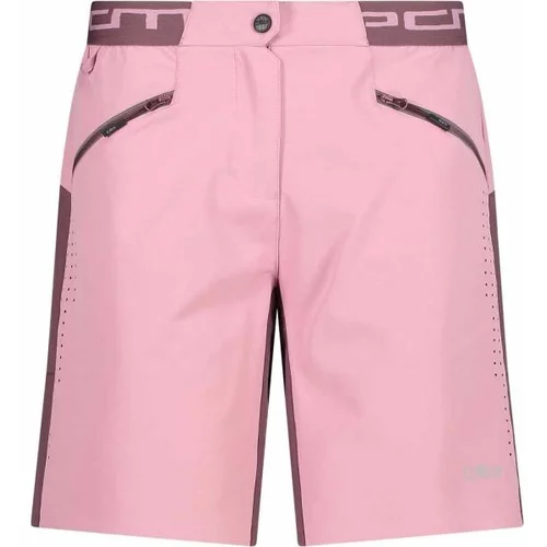 CMP FREE BIKE BERMUDA WITH INNER MESH UNDERWEAR W Ženske biciklističke kratke hlače, ružičasta, veličina