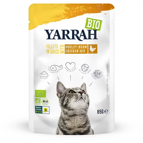 Yarrah Bio Filets v omaki 14 x 85 g - Z bio-piščancem