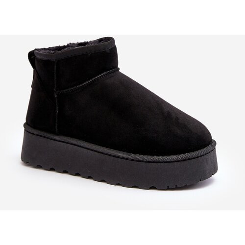 Kesi Women&amp;#039;s platform snow boots with fur lining, black Xamella Slike