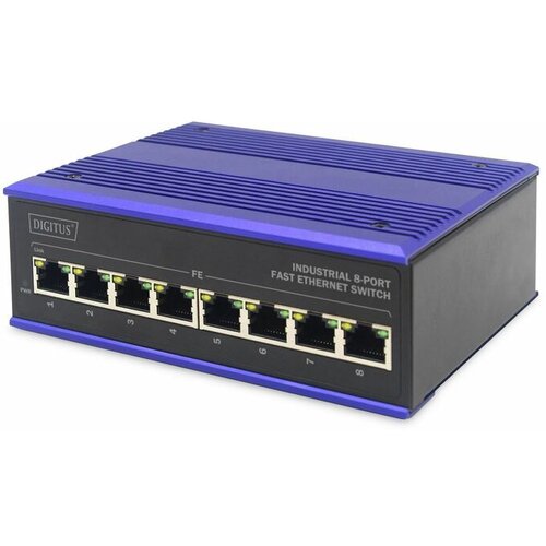 Digitus stikalo 100M 08xRJ45 industrijsko din DN-650106 Cene