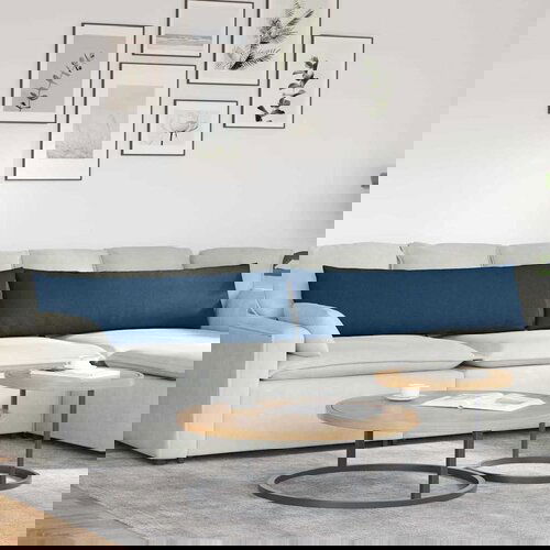 vidaXL Blazine za kavč 2 pcs Modra 145 x 40 cm blago Cene