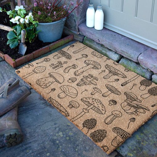 Artsy Doormats Predpražnik iz kokosovih vlaken 40x60 cm Mushrooms &amp;ndash; Slike
