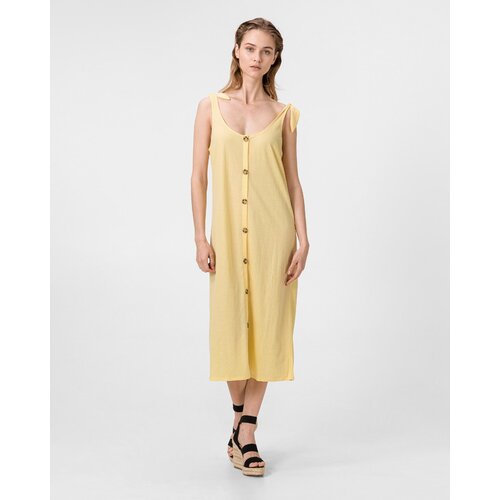 Vero Moda Petra Obleka Rumena Slike