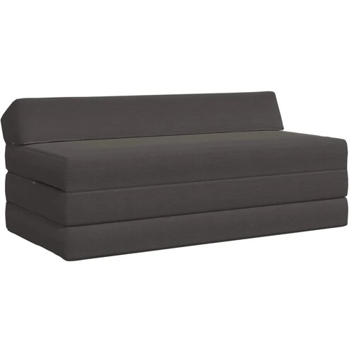 SOFA na razvlačenje Tamnosiva 120 x 60 x 49 cm Tkanina - Tamnosiva Bar&scaron;unasta tkanina Cijene