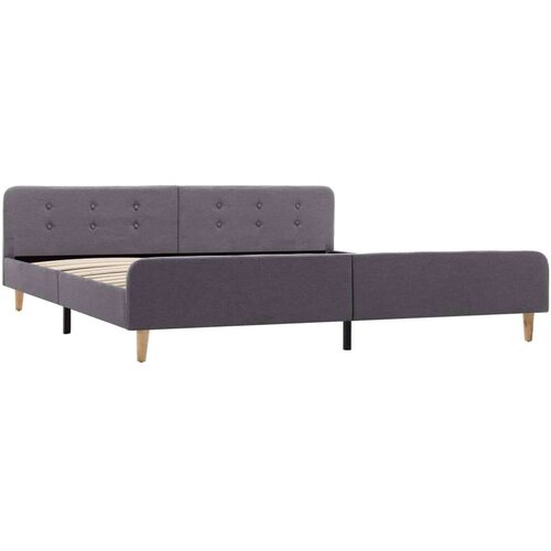 VidaXL okvir za krevet od tkanine svjetlosivi 180 x 200 cm Slike