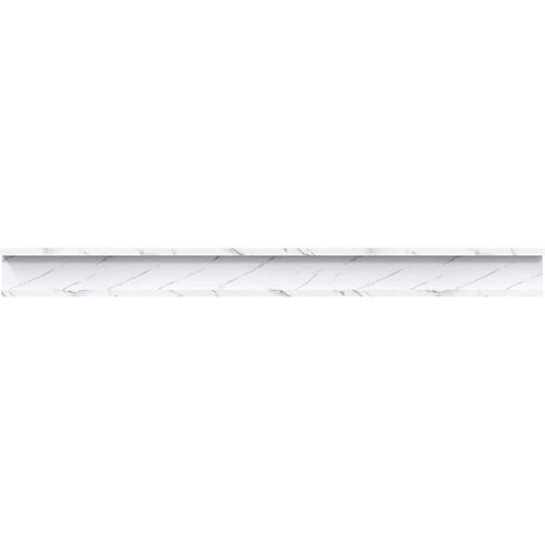  Polica na zidu s policom 2 pcs Bijeli mramor 100 x 9 x 3 cm Slike