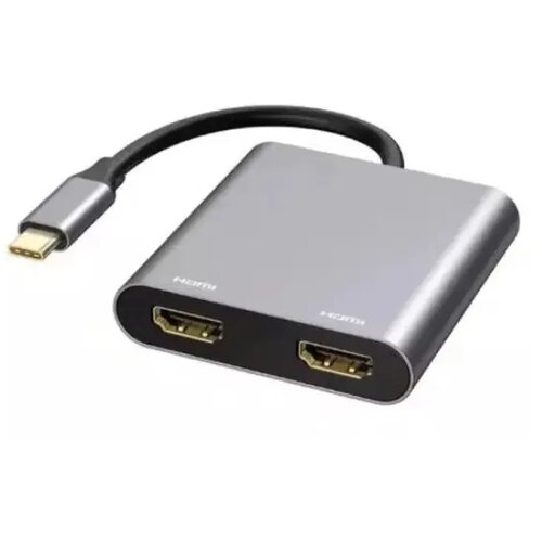 E-green Adapter USB 3.1 tip C (M) na 2 x HDMI Slike