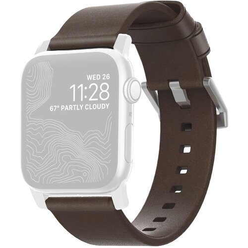 Nomad Strap Modern Leather Brown Connector Silver 38/40/41 mm Cijene