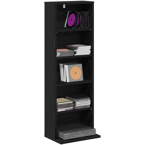 Cd ormar Crni hrast 33 x 23 5 x 97 5 cm Konstruirano drvo - Crni hrast 1 33 x 23 5 x 97 5 cm Cene