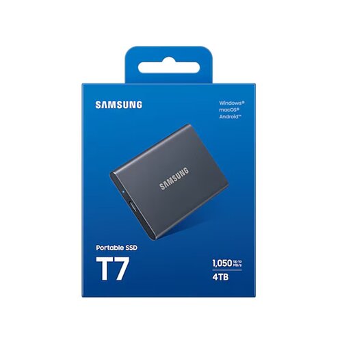 Samsung SSD T7 4TB, titanijsko sivi USB-C externi hard disk Cijene