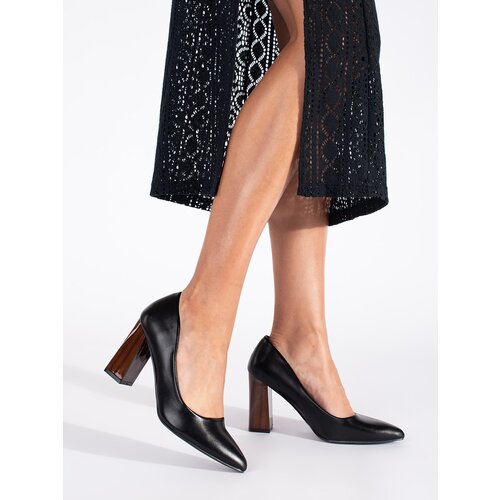 Shelvt Elegant black pumps on a heel Slike