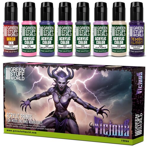 Green Stuff World Paint Set - Vicious | Set Akrilnih Boja x8 Cene