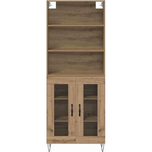  Highboard 2 kom. Umjetnički hrast 69,5 x 34 x 180 cm Slike