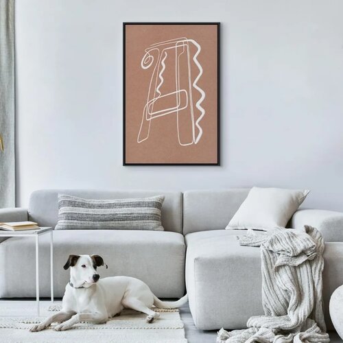  Slika - Stylish A (1 Part) Vertical 40x60 U crnom drvenom okviru Cene