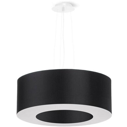 Nice Lamps Crna viseća svjetiljka s tekstilnim sjenilom ø 50 cm Galata – Cijene