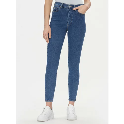 Tommy Jeans Jeans hlače Sylvia DW0DW17147 Modra Skinny Fit