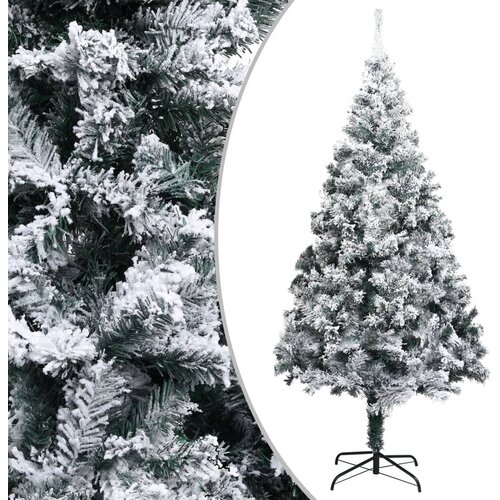 VidaXL Umetna novoletna jelka s snegom zelena 300 cm PVC Slike