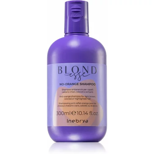 Inebrya BLONDesse No-Orange Shampoo hranilni šampon za nevtralizacijo medeninastih podtonov 300 ml