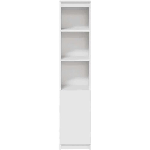 VidaXL Visoka omara bel 37,5x35x180 cm inženirski les Slike